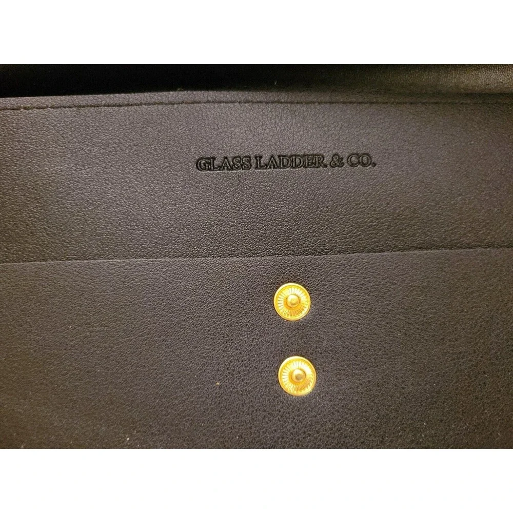 Megan Portfolio Clutch Vegan Microsuede Laptop Tablet Sleeve Glass Ladder & Co